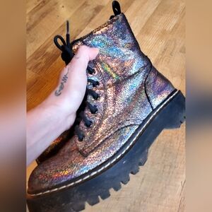 Holographic Combat Boots